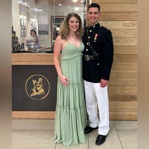 Sage Kanali K formal dress size 8